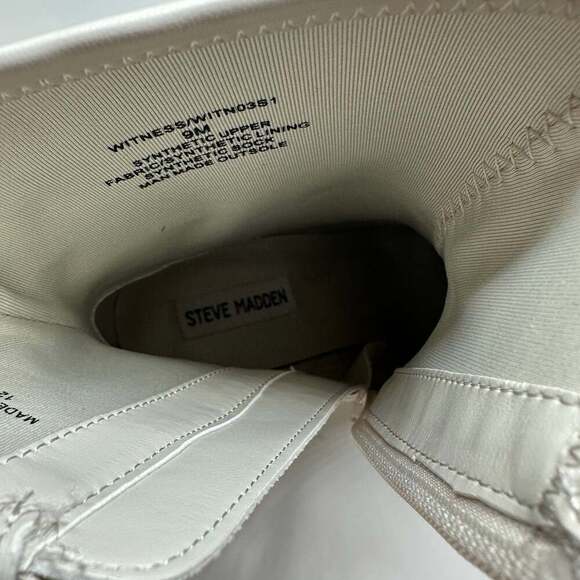 NEW! Steve Madden Witness Wedge Bootie in Bone - Picture 2 of 9